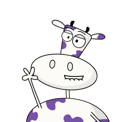 Del the Sleepy Cow mascot - Friendly web design consultant in Dubuque, Iowa